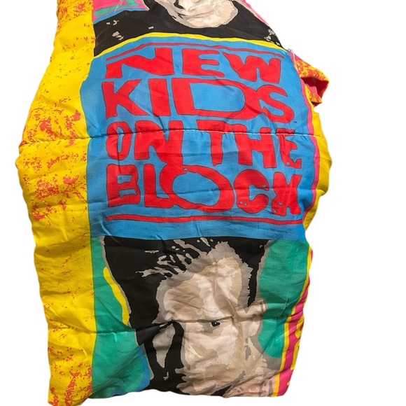 Source Unknown Other - Vintage New Kids on the Block Sleeping Bag 80s 90s NKOTB Rare